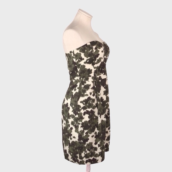 J Crew Ikat Camo Strapless Dress - Picture 2 of 5